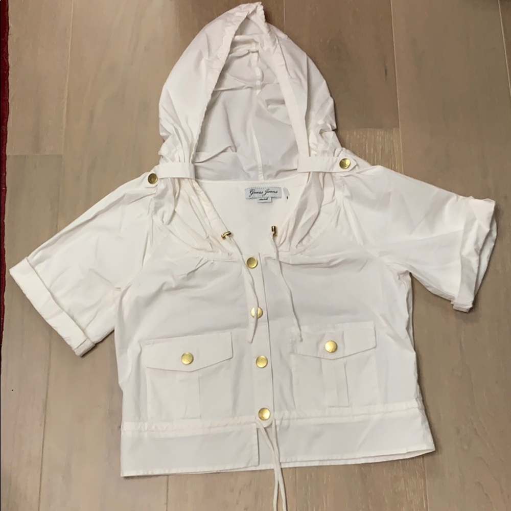 Guess jeans cotton,short sleeves, hoodie/jacket